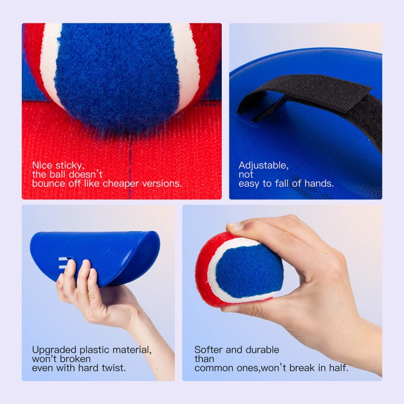 EVERICH TOY EVERICH Upgraded Toss and Catch Ball Game Set, Outdoor Games for Kids Toys, Stocking Stuffers for Family Games, Beach Pool Yard Outside Toys for Boys Girls 3 4 5 6 7 8-12 Years Old - Image 5